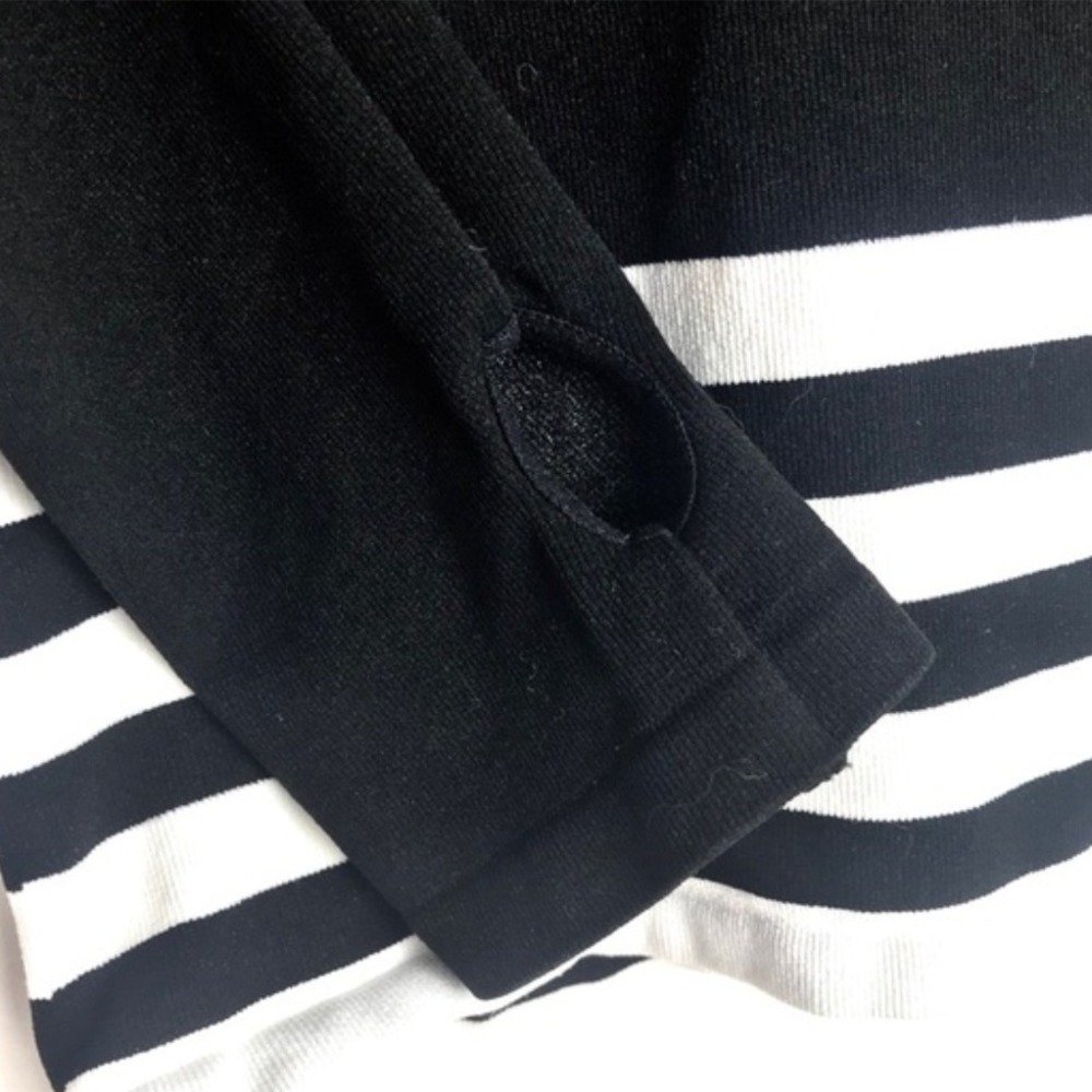 FREE PEOPLE Movement Triumph Stripe Crop Top Women's Medium Black Athleisure Y2K - Picture 7 of 13